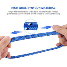 Load image into Gallery viewer, Devinal 1/4 inch to 3.5mm Stereo Cable, 3.5mm to 1/4 TRS Adapter Cable, aux to Quarter inch Cord Lead with Extra Durable Nylon Braid Gold Plated 10 Feet 3 Meter, BlueMFT_627