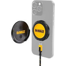 Load image into Gallery viewer, DEWALT Heavy Duty Wireless Charger, 15W Max Cell Phone Charger, Fast Wireless Charging Pad for MagSafe Compatible iPhone 17/16/15/14/13/12 Plus Pro Max, Includes Wall Mounting Plate (No AC Adapter), YellowBlack_1