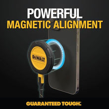 Load image into Gallery viewer, DEWALT Heavy Duty Wireless Charger, 15W Max Cell Phone Charger, Fast Wireless Charging Pad for MagSafe Compatible iPhone 17/16/15/14/13/12 Plus Pro Max, Includes Wall Mounting Plate (No AC Adapter), YellowBlack_8890