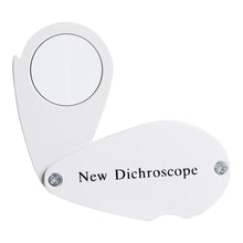 Load image into Gallery viewer, Dichroscope for Gemstone Pleochroism Analysis High-Grade Aluminum Body, 2cm Lens Diameter, Ideal for Gemologists, Jewelers & Hobbyists, Durable & Lightweight Gemstone Color Analyzer, White_1