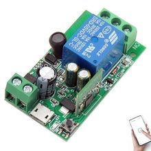 Load image into Gallery viewer, DieseRC 1 Channel WiFi Smart Switch, DC 5V 12V 24V 36V Passive Output Relay Module Ewelink APP WiFi Control Compatible with Alexa/Google Home, Inching/Self-Locking Switch, EWCH_1