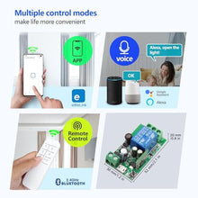 Load image into Gallery viewer, DieseRC 1 Channel WiFi Smart Switch, DC 5V 12V 24V 36V Passive Output Relay Module Ewelink APP WiFi Control Compatible with Alexa/Google Home, Inching/Self-Locking Switch, EWCH_1132