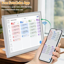 Load image into Gallery viewer, Digital Calendar 10.1 Inch Smart Electronic Planner, IPS Touch Screen, 32GB, Electronic Slideshow, Wall-mounted with Third-Party Calendar Sync, Chore Tracker, Meal Plan & Photo Display, Gifs for Mom, White_2072