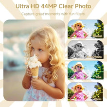 Load image into Gallery viewer, Digital Camera, 2026 FHD 4K Autofocus Digital Camera with 64GB SD Card 16X Digital Zoom, Gold Cameras for Photography Portable Compact Point and Shoot Camera for Teens Adult Kids Gift_483