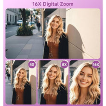 Load image into Gallery viewer, Digital Camera, 2026 Upgraded 56MP Dual-Screens Selfie Digital Camera, Small Cameras with 32GB SD Card Smile Capture, Compact Digital Cameras with 16X Digital Zoom for Beginners Kids Teens Girls, Purple_2083