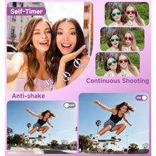 Load image into Gallery viewer, Digital Camera, 2026 Upgraded 56MP Dual-Screens Selfie Digital Camera, Small Cameras with 32GB SD Card Smile Capture, Compact Digital Cameras with 16X Digital Zoom for Beginners Kids Teens Girls, Purple_2084