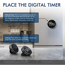 Load image into Gallery viewer, Digital Kitchen Timer, 3.8'' Large LED Display Countdown Countup Timer, Timer for Kids, Classroom Magnetic Timer, Adjustable Volume, Brightness, Easy for Cooking/Study/Office/Exercise (Ridged Knob), RidgedKnob_6966