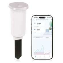 Load image into Gallery viewer, Digital Soil Moisture Meter WiFi for Plants 2-in 1 Soil Moisture/Temperature Meter with App Remote Monitor for Outdoor/Indoor Plants Wireless Smart Soil Moisture Sensor Plant Water Meter Accessories, White_1