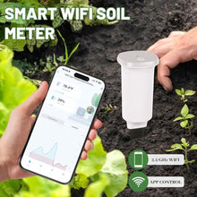 Load image into Gallery viewer, Digital Soil Moisture Meter WiFi for Plants 2-in 1 Soil Moisture/Temperature Meter with App Remote Monitor for Outdoor/Indoor Plants Wireless Smart Soil Moisture Sensor Plant Water Meter Accessories, White_98
