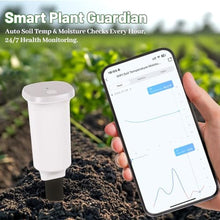 Load image into Gallery viewer, Digital Soil Moisture Meter WiFi for Plants 2-in 1 Soil Moisture/Temperature Meter with App Remote Monitor for Outdoor/Indoor Plants Wireless Smart Soil Moisture Sensor Plant Water Meter Accessories, White_100