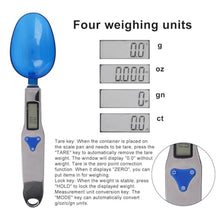 Load image into Gallery viewer, Digital Spoon Scale with 3pcs Measuring Spoon, Electronic Food Measure Scoop Baking Scale Gram Weight Electric Measuring Scoop 500g/0.1g High Precision Kitchen Gadgets for Coffee Milk Tea Flour Spices, bluesilver_520