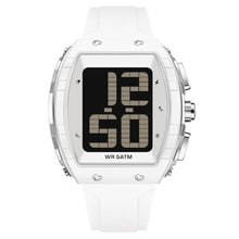Load image into Gallery viewer, Digital Watch for Seniors Elderly Watch with Time-Telling Alarm Extra Large Numbers Display Waterproof Wrist Watches for Elderly Easy to Read LED Multifunction Electronic Daily Watches for Men, white_1