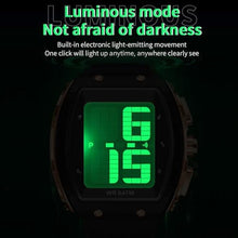 Load image into Gallery viewer, Digital Watch for Seniors Elderly Watch with Time-Telling Alarm Extra Large Numbers Display Waterproof Wrist Watches for Elderly Easy to Read LED Multifunction Electronic Daily Watches for Men, white_1360