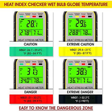Load image into Gallery viewer, Digital Wind Speed Meter Anemometer,Handheld Heat Stress WBGT Meter Tracker Measures Wind Velocity/Wind Temperature/Humidity,Wind Gauge Wet-Bulb Globe Temperature Monitor for Industrial and Outdoor_242