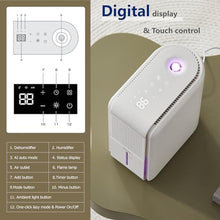 Load image into Gallery viewer, DINZAN 4 in1 Dehumidifier Humidifier Air Purifier with Aroma Diffuser Combo, white_562