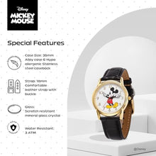 Load image into Gallery viewer, DISNEY Men's 'Mickey Mouse' Quartz Metal Casual Analog Watch, Color:Black (Model: Wds000404)_1041