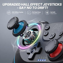 Load image into Gallery viewer, Diswoe Hall Effect Switch Controller, Wireless Pro Controller for Switch 1/OLED/Lite & Switch 2, Anti-Drift Remote with One-Key Wake-up, Zero Latency, Turbo, Dual Vibration, Black_2225