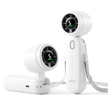 Load image into Gallery viewer, Diveblues High-Speed Portable Handheld Turbo Fan, USB Rechargeable Battery Powered, Small Portable Pocket Fan for Travel, Outdoor, Home, Office, Concerts, Lash, Gift for Women(White)_1
