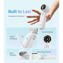 Load image into Gallery viewer, Diveblues High-Speed Portable Handheld Turbo Fan, USB Rechargeable Battery Powered, Small Portable Pocket Fan for Travel, Outdoor, Home, Office, Concerts, Lash, Gift for Women(White)_78