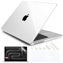 Load image into Gallery viewer, DONGKE Compatible with M5 MacBook Pro 14 inch Case M4 M3 M2 M1 2026 2024-2021 A3427 A3426 A3434 A3112 A3401 A3185 A2918 A2992 A2779 A2442 Pro Max, Plastic Hard Shell Coverr, Crystal Clear, CrystalClear_1