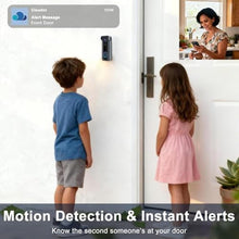 Load image into Gallery viewer, Doorbell Camera Wireless with Chime -2K HD Video AI Motion Detection, Two - Way Audio, Night Vision, Cloud Storage,Battery Powered - Compatible with Alexa, 2.4G WiFi Only, Grey_586