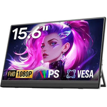 Load image into Gallery viewer, Dopesplay 15.6" Portable Monitor, FHD 1080P Laptop Screen Extender, Black_1