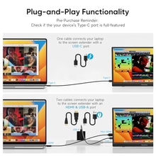 Load image into Gallery viewer, Dopesplay 15.6" Portable Monitor, FHD 1080P Laptop Screen Extender, Black_284