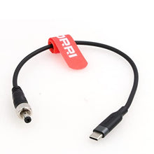Load image into Gallery viewer, DRRI Locking 5.5 X2.1mm DC to USB-C PD Fast Charging 12V Power Cable for Fujifilm X-H2S Atomos Ninja V Monitor/OSEE LIMON5, StraightDC_1