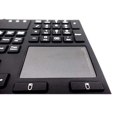 Load image into Gallery viewer, DSI LED Backlit Keyboard with Touchpad IP68 Waterproof Silicone JH-IKB110BL, Black_2227