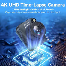 Load image into Gallery viewer, Dsoon Time Lapse Camera, 4K FHD Timelapse Camera Outdoor, Waterproof Level IP66, for Record Outdoor Construction, Weather, Plant, 6 Month Battery Life, 32 GB TF Card Included_170