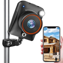 Load image into Gallery viewer, Dsoon Time Lapse Camera WiFi, 4K Outdoor Timelapse Camera with App, Solar Ready, IP66 Waterproof, 110 Wide Angle, Long Battery Life, 32GB Card, for Construction, Building & Renovation Monitoring, Black_1
