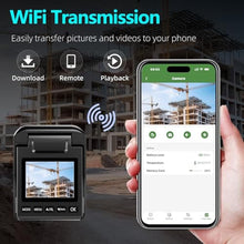 Load image into Gallery viewer, Dsoon Time Lapse Camera WiFi, 4K Outdoor Timelapse Camera with App, Solar Ready, IP66 Waterproof, 110 Wide Angle, Long Battery Life, 32GB Card, for Construction, Building & Renovation Monitoring, Black_261