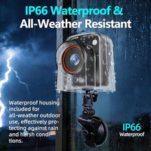 Load image into Gallery viewer, Dsoon Time Lapse Camera WiFi, 4K Outdoor Timelapse Camera with App, Solar Ready, IP66 Waterproof, 110 Wide Angle, Long Battery Life, 32GB Card, for Construction, Building & Renovation Monitoring, Black_263