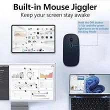 Load image into Gallery viewer, Ecoyomi Silm Bluetooth Wireless Mouse for MacBook & iPad with Jiggler, Blue, DeepBlue_647