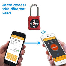 Load image into Gallery viewer, eGeeTouch Smart Mini Padlock (Red) - Single_504