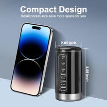 Load image into Gallery viewer, EGK USB Tower Fast Charging Station 6-Port 150W - Compact, Space-Saving Design with Multiple USB-C Ports for All Series iPhone Galaxy Note Pixel iPad Multiple Devices, Black_125