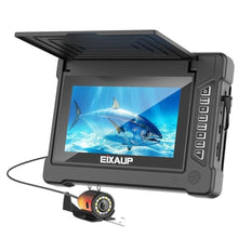 Load image into Gallery viewer, EIXAUP Underwater Fishing Camera, 7 inch HD IPS Monitor 1200TVL IP68 Wateproof Camera with 6 Pcs LED Lights + 6 Pcs IR Infrared Lights, 165Wide Angle for Ice, Boat and Lake Fishing(50 FT/15 M), Black_1