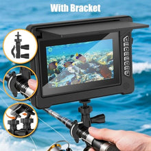 Load image into Gallery viewer, EIXAUP Underwater Fishing Camera, 7 inch HD IPS Monitor 1200TVL IP68 Wateproof Camera with 6 Pcs LED Lights + 6 Pcs IR Infrared Lights, 165Wide Angle for Ice, Boat and Lake Fishing(50 FT/15 M), Black_200
