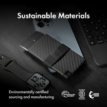 Load image into Gallery viewer, Ekster - Aluminum Cardholder Wallet - Metal Aluminum Wallet for Men - Fits 12 Cards, RFID Blocking Layer, Ultra-Thin, Minimalist, Push Button, Swift Card Access, Expandable, Trackable (Carbon Fiber), CarbonFiber_1897