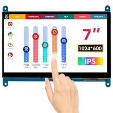 Load image into Gallery viewer, ELECROW 7 Inch 1024600 Touchscreen for Raspberry Pi: IPS Capacitive Touch Screen LCD Display, Mini Portable Monitor Compatible with Raspberry Pi 5/4/3 BB Black Banana Pi Windows 11/10/8/7 Driver Free_1