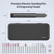 Load image into Gallery viewer, Electric Engraving Pen, USB Rechargable Engraving Pen with 24 Bits, Cordless Etching Engraving Tool, Portable DIY Rotary Engraver for Jewelry, Wood, Glass, Stone, Carving, Resin, Grey_5249