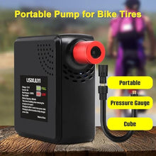 Load image into Gallery viewer, Electric Mini Bike Air Pump with Presta Valve 150PSI Tire Inflator Portable, black_6514