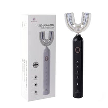 Load image into Gallery viewer, Electric Ultrasonic U-Shaped Toothbrush for Adults 360 Degree Deep Clean, Black_1