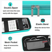 Load image into Gallery viewer, Elonbo Carrying Case for Etekcity TENS Unit Muscle Stimulator Machine, Hard Travel Organize Bag for Electric Pulse Massager, Extra Mesh Pocket Fits Electrode Pads Lead Wires Charger, Turquoise_1889