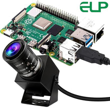 Load image into Gallery viewer, ELP 48MP USB Camera - Manual Zoom Webcam for Computer & Laser Engraver - 3.6-10mm 3X Zoom - UVC USB2.0 Close-up Camera for PC & Jetson Nano, RaspberryPi, Black_186