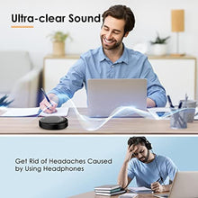 Load image into Gallery viewer, EMEET Conference Speaker and Microphone Luna 360 Voice Pickup w/Noise Reduction/Mute/Indicator USB Bluetooth Speakerphone w/Dongle for 8 People Daisy Chain for 16 Compatible with Leading Software, LunaBlack_2299