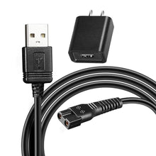 Load image into Gallery viewer, Emirrehgo for Panasonic ER-GK80-S Charger Charging Cord Compatible with Panasonic Body Groomer Hair Trimmer ER-GK80-S ER-GB70 ER-GB60 ER-GB80 Shaver Charger Cord Power Cord, Black_1