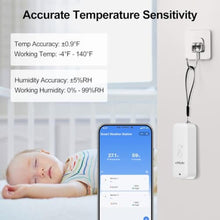Load image into Gallery viewer, eMylo WiFi Hygrometer Thermometer with 3 IP65 Remote Sensors, 492 ft Range, White_2099
