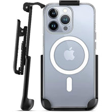 Load image into Gallery viewer, Encased Magnetic Case Compatible with iPhone 15 Pro Max with Belt Clip Phone Holster (iPhone 15 Pro Max), Clear_1