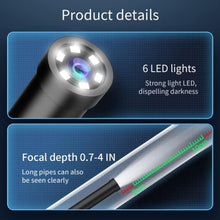 Load image into Gallery viewer, Endoscope Camera with Light, Borescope with 6 LED Lights,Endoscope with 9.8ft Semi-Rigid Snake Camera,IP67 Waterproof Inspection Borescope Camera with Light for Android iPhone iPad, Tools for Men, Black_7499